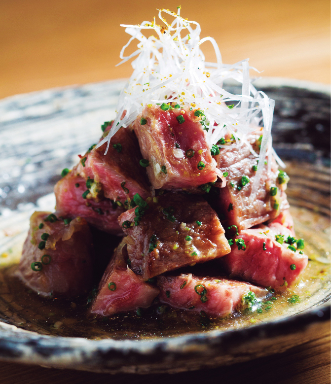 尾崎牛の料理