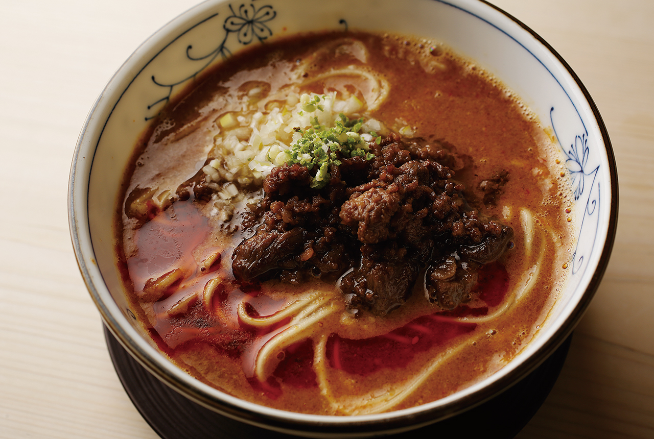 「銀座 やまの辺」コースの締めの定番・担々麺